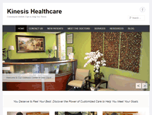 Tablet Screenshot of kinesishealthcare.com